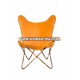 Leather material genuine quality folding butterfly chair