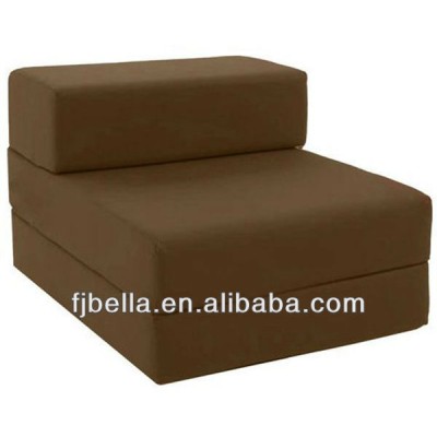 COTTON Single Chair Chocolate Bed Z Guest Fold Out Futon Foam Folding Chair Bed Sofa Chairbed Matress foam