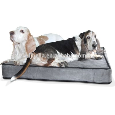 Memory Foam Outdoor Pet Dog Bed With Waterproof Cover